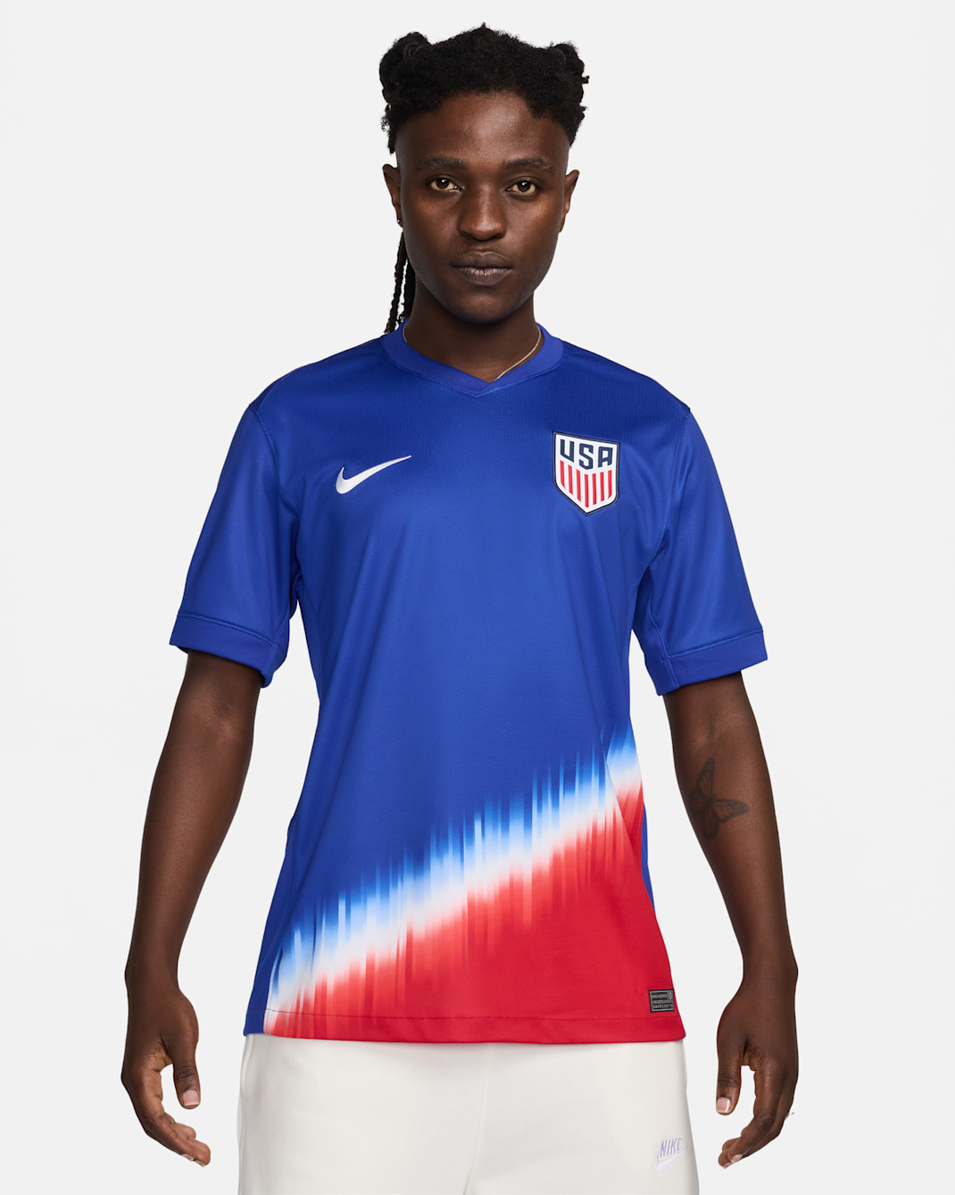 USMNT 2024 Stadium Away Men's Nike Dri-FIT Soccer Replica Jersey - Old Royal/Sport Red/White/White