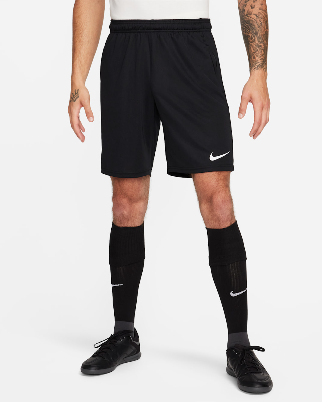 Nike Dri-FIT Park Men's Knit Soccer Shorts - Black/Black/White