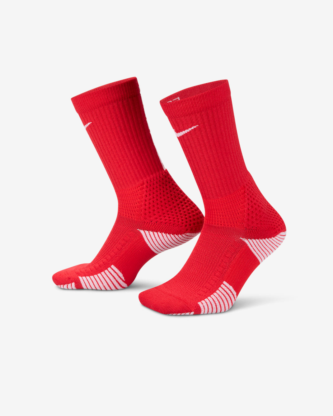 Nike Elite 2.0 Cushioned Crew Socks (1 Pair) - University Red/White/White