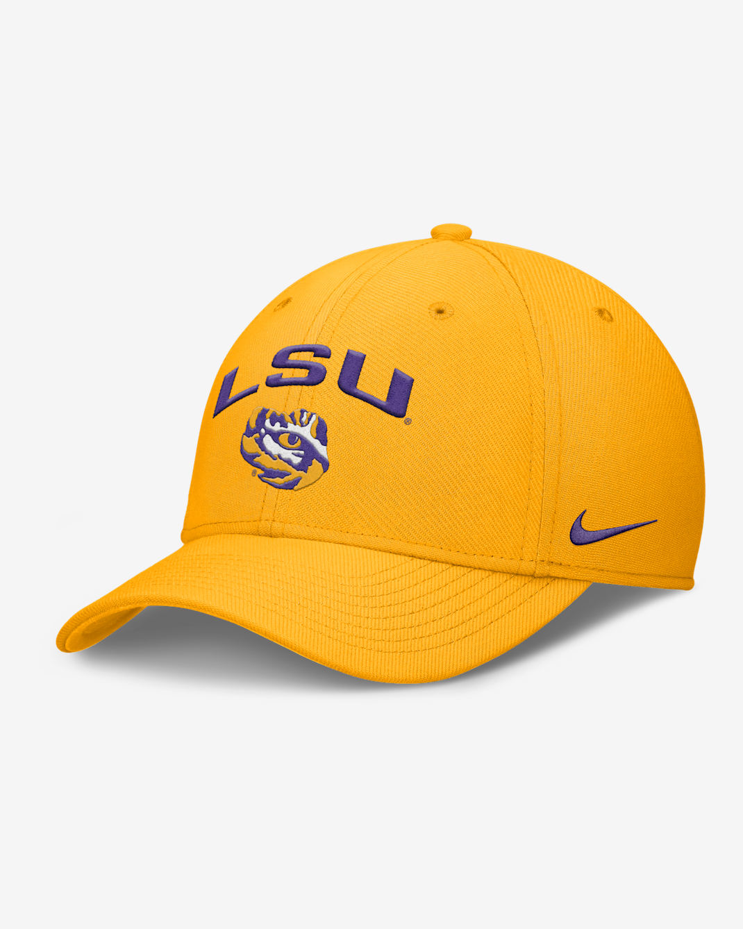 LSU On-Field Rise Swoosh Men's Nike Dri-FIT College Hat - Gold