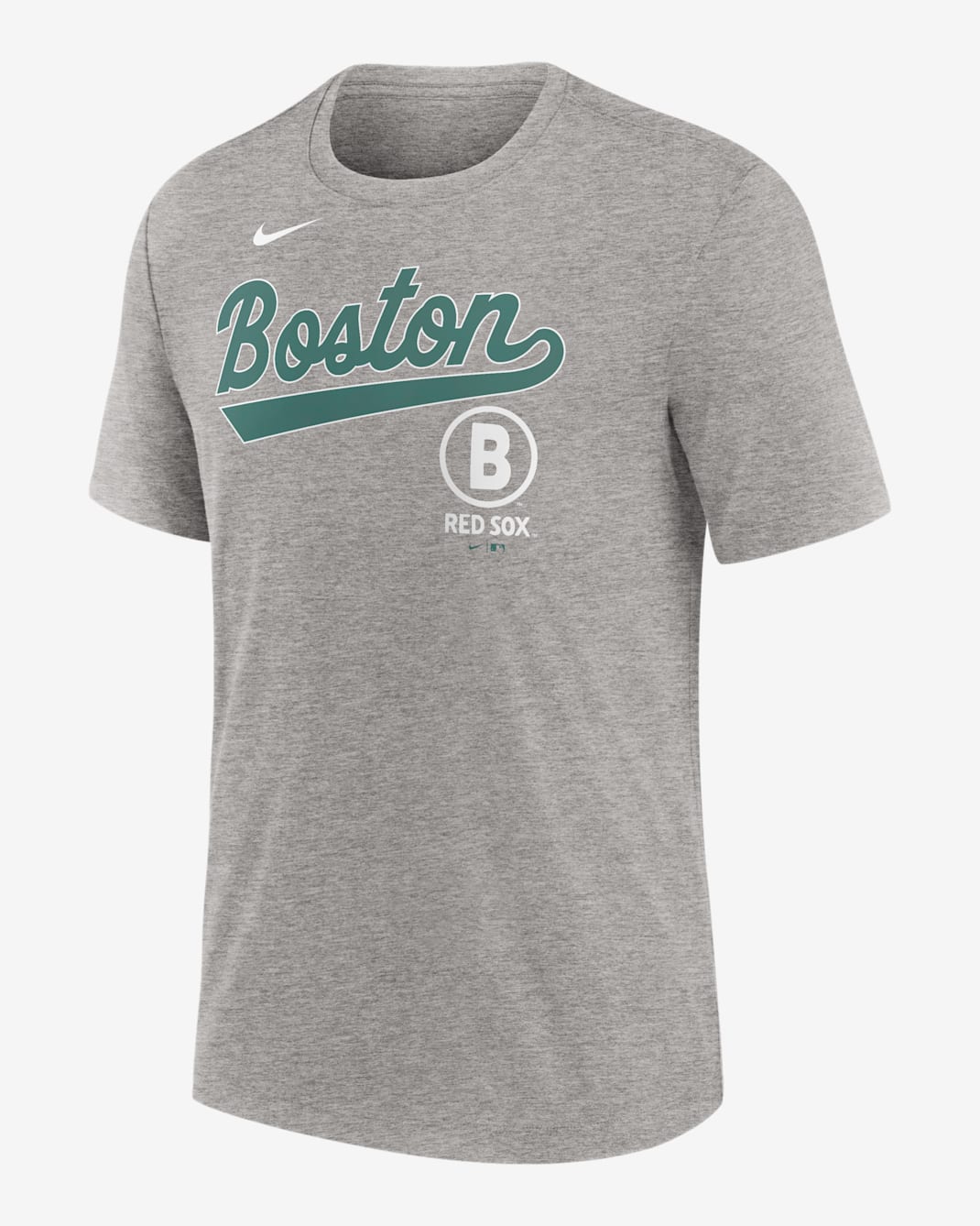 Playera Nike de la MLB para hombre Boston Red Sox City Connect - Carbón jaspeado