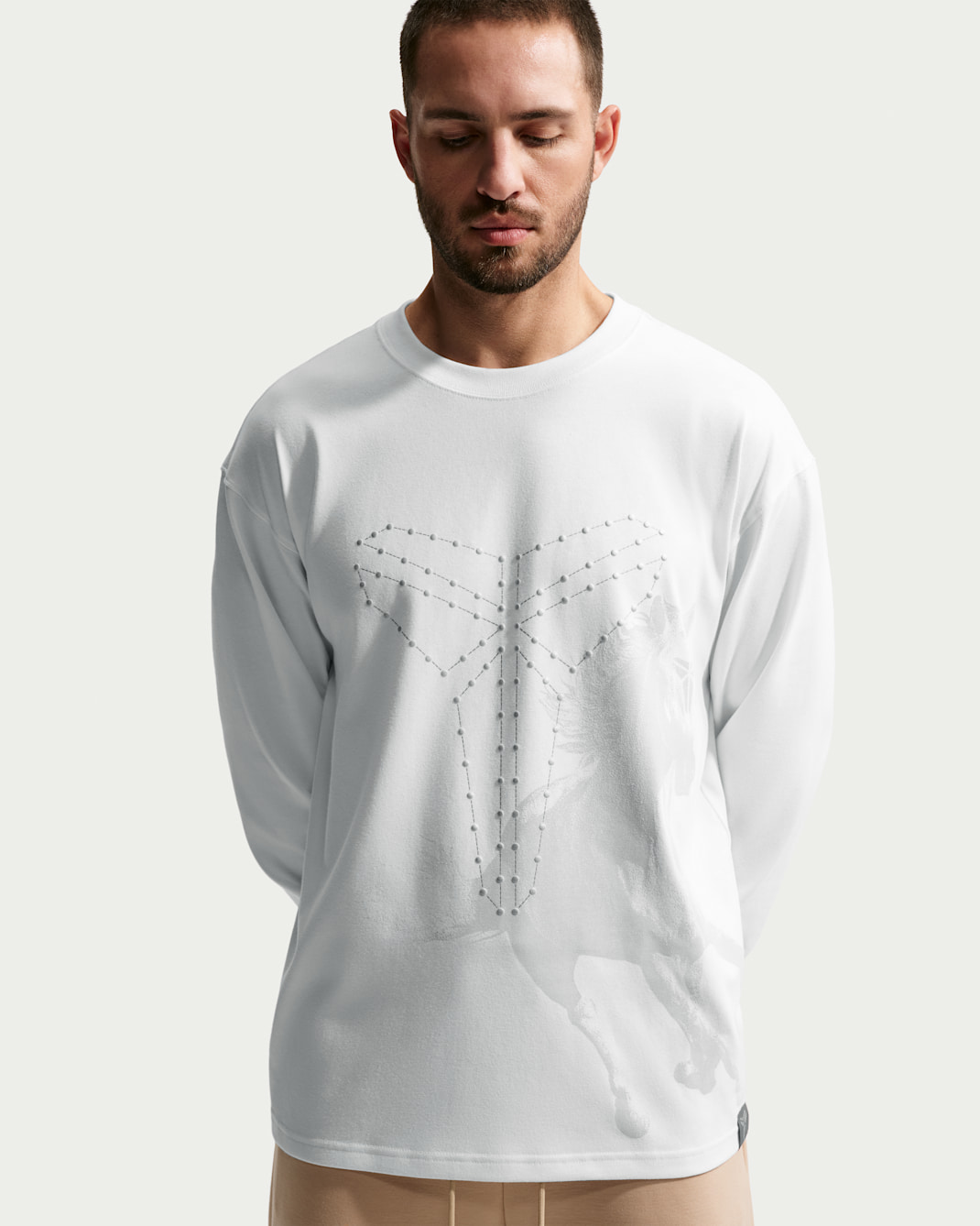 Kobe Men's Dri-FIT Long-Sleeve Basketball T-Shirt - White