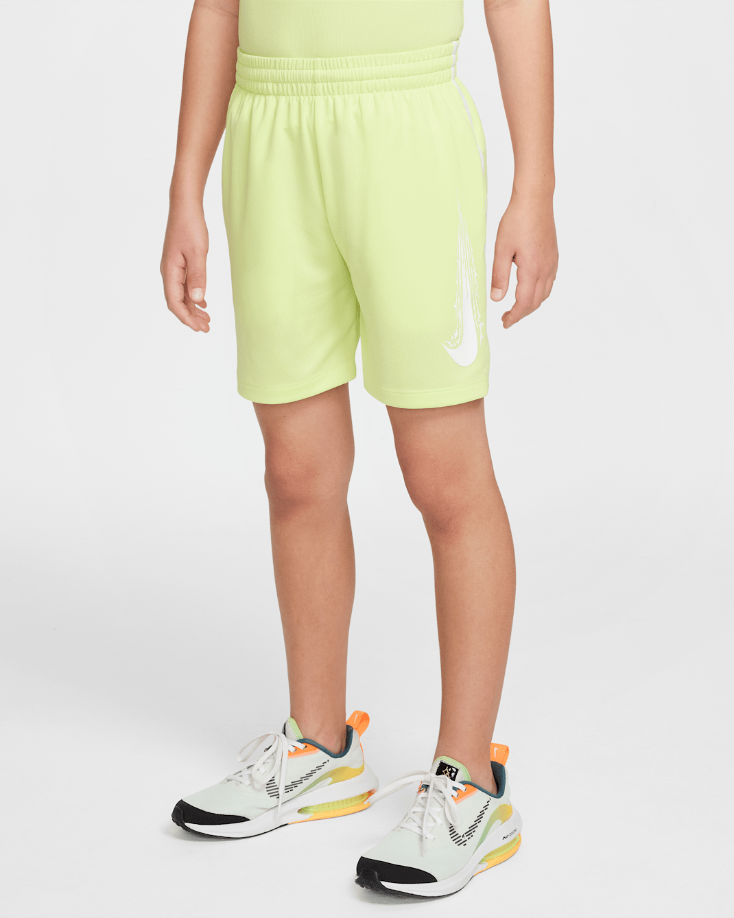 Nike Multi Older Kids' (Boys') Dri-FIT Shorts - Light Lemon Twist/White/White