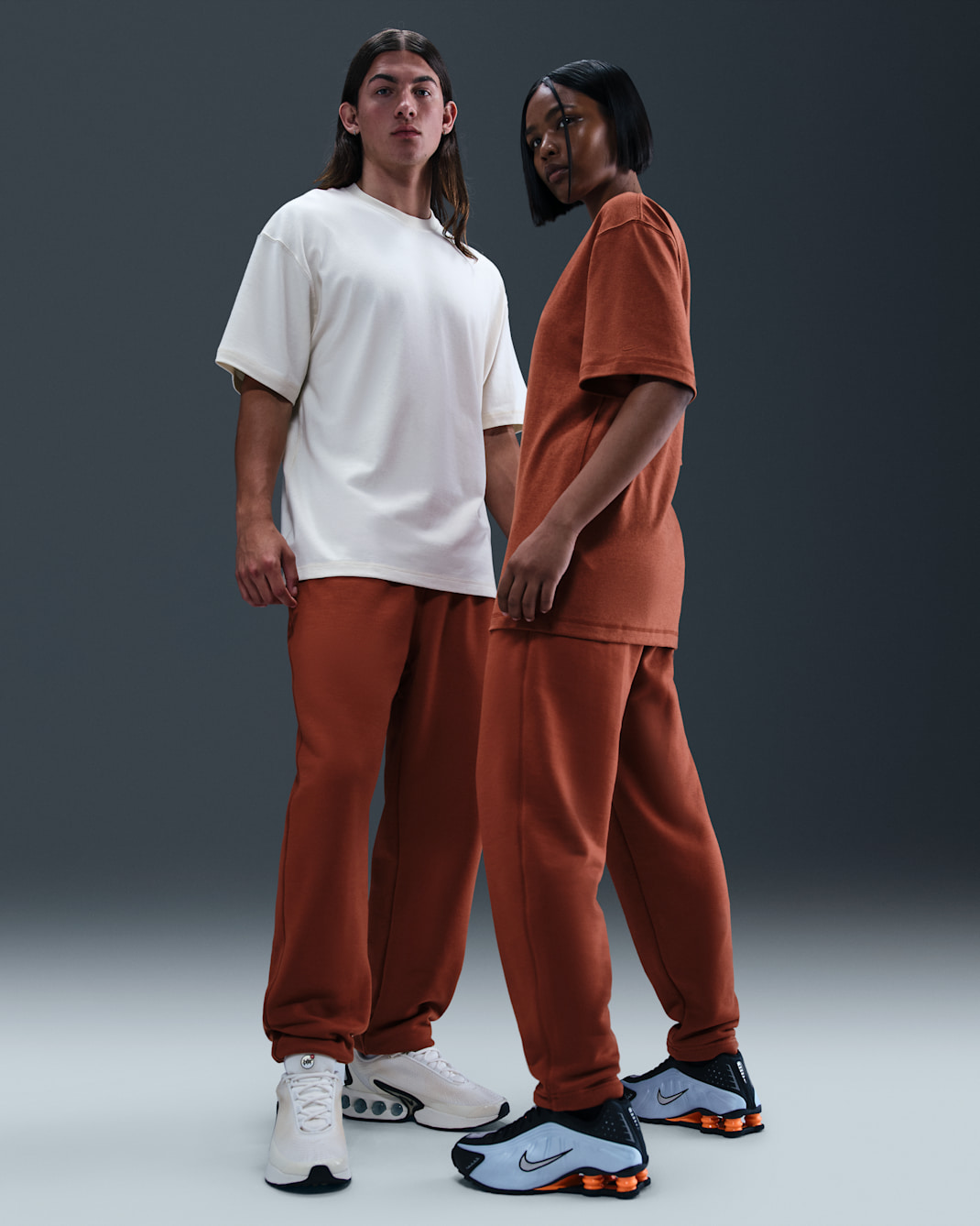 Nike Wool Classics Open-Hem Fleece Trousers - Mars Stone