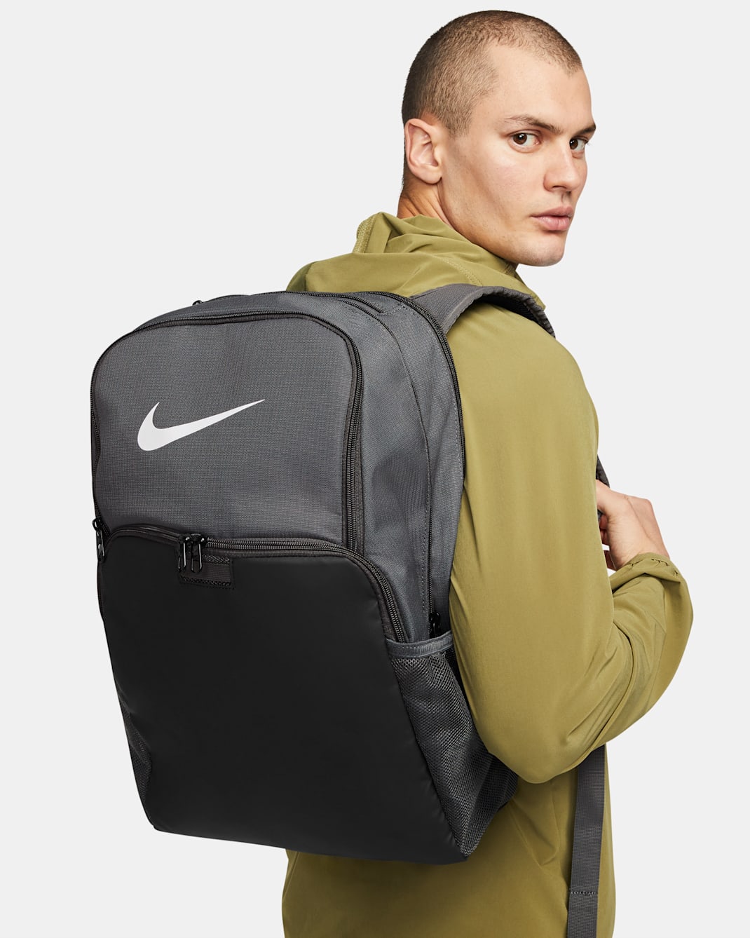 Nike Brasilia 9.5 Training Backpack (Extra Large, 30L) - Iron Grey/Black/White