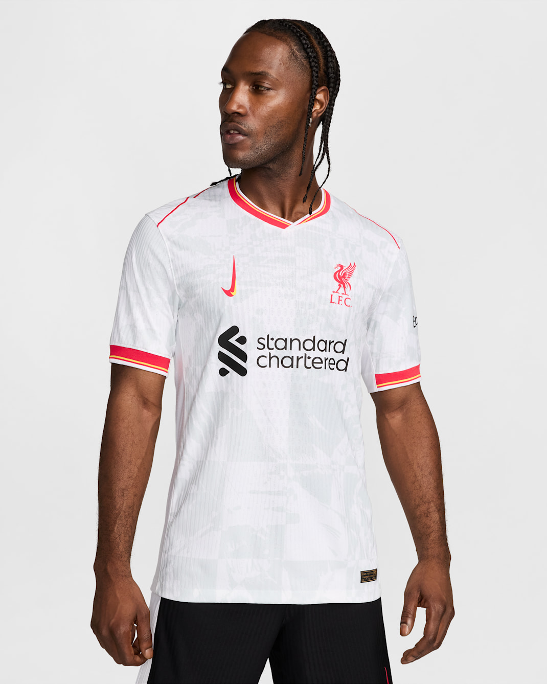 FC Liverpool 2024/25 Match Third Nike Authentic Dri-FIT ADV Fußballtrikot (Herren) - Weiß/Pure Platinum/Schwarz/Global Red