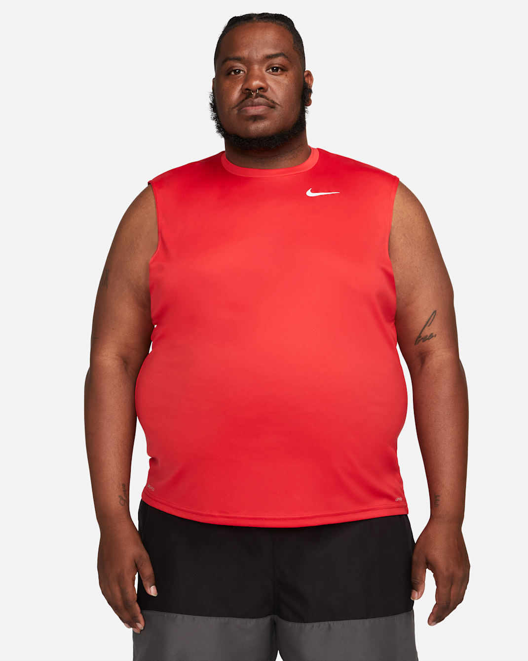 Nike Dri-FIT Men's Sleeveless Swim Hydroguard (Extended Size) - Black