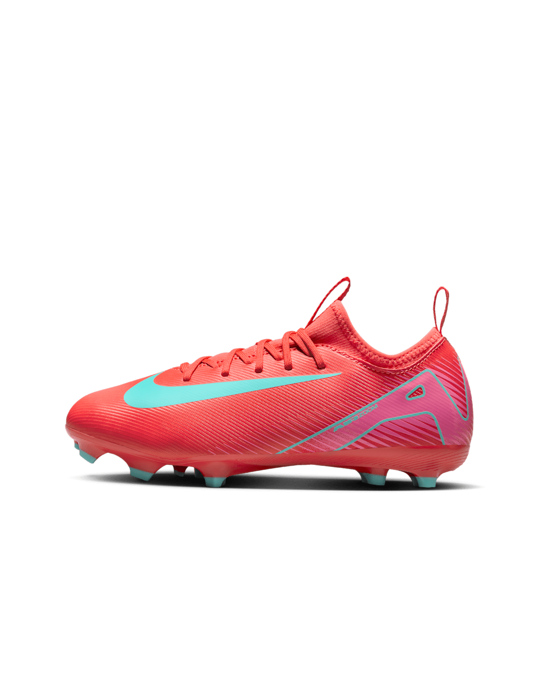 Nike Jr. Mercurial Vapor 16 Academy MG alacsony szárú futballcipő gyerekeknek/nagyobb gyerekeknek - Ember Glow/Aurora Green