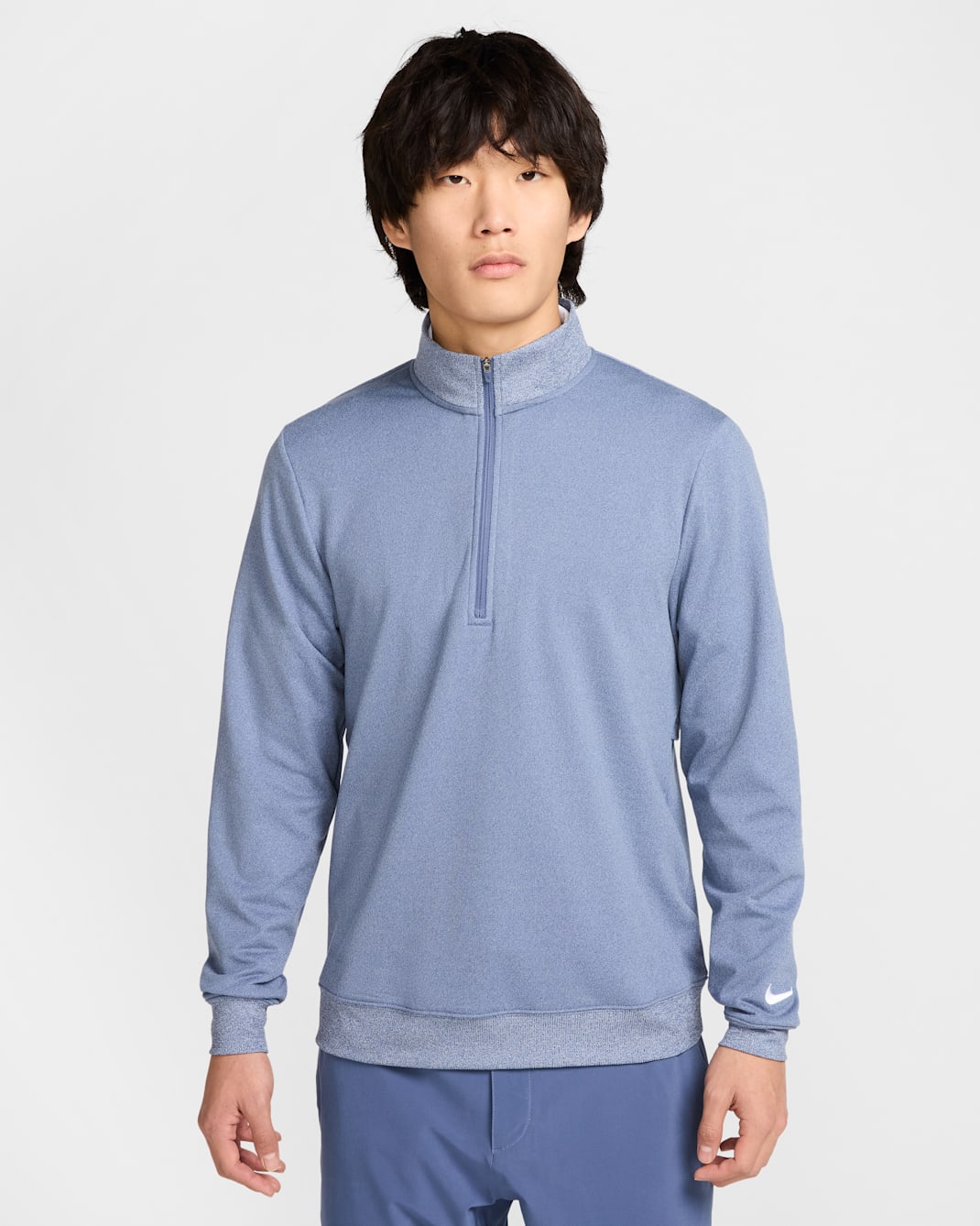 Nike Tour Men's 1/2-Zip Golf Top - Diffused Blue/White