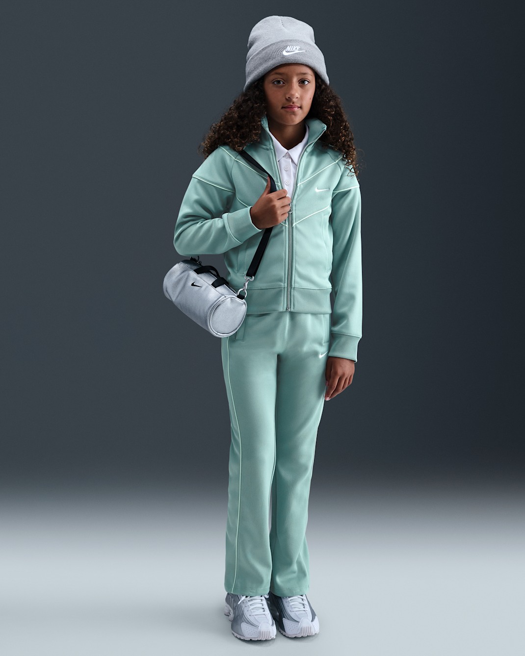 Nike Sportswear Older Kids' (Girls') Tracksuit Bottoms - Cannon/Mint Foam/Sail