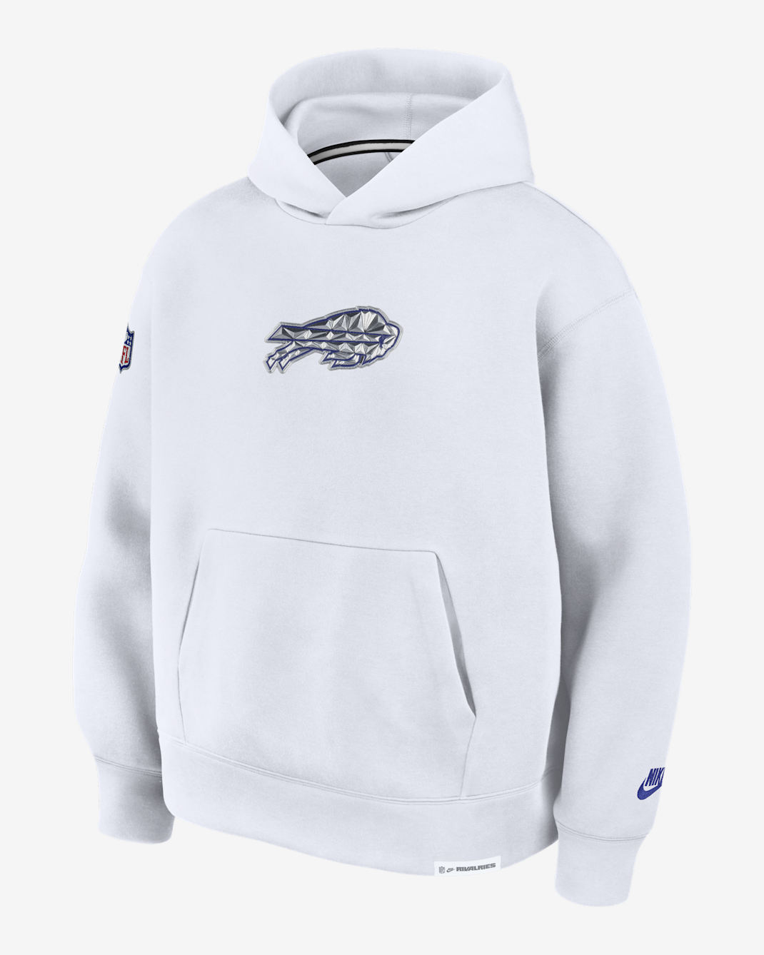 Buffalo Bills Rivalries Collection Oversized Tech Fleece Men's Nike NFL Pullover Hoodie - White