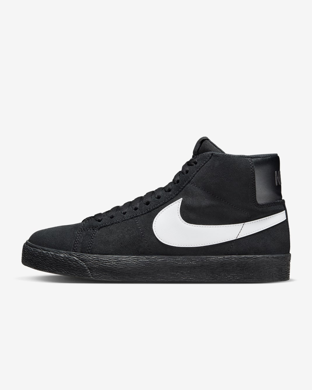 Nike SB Zoom Blazer Mid Skate Shoes - Black/Black/Black/White