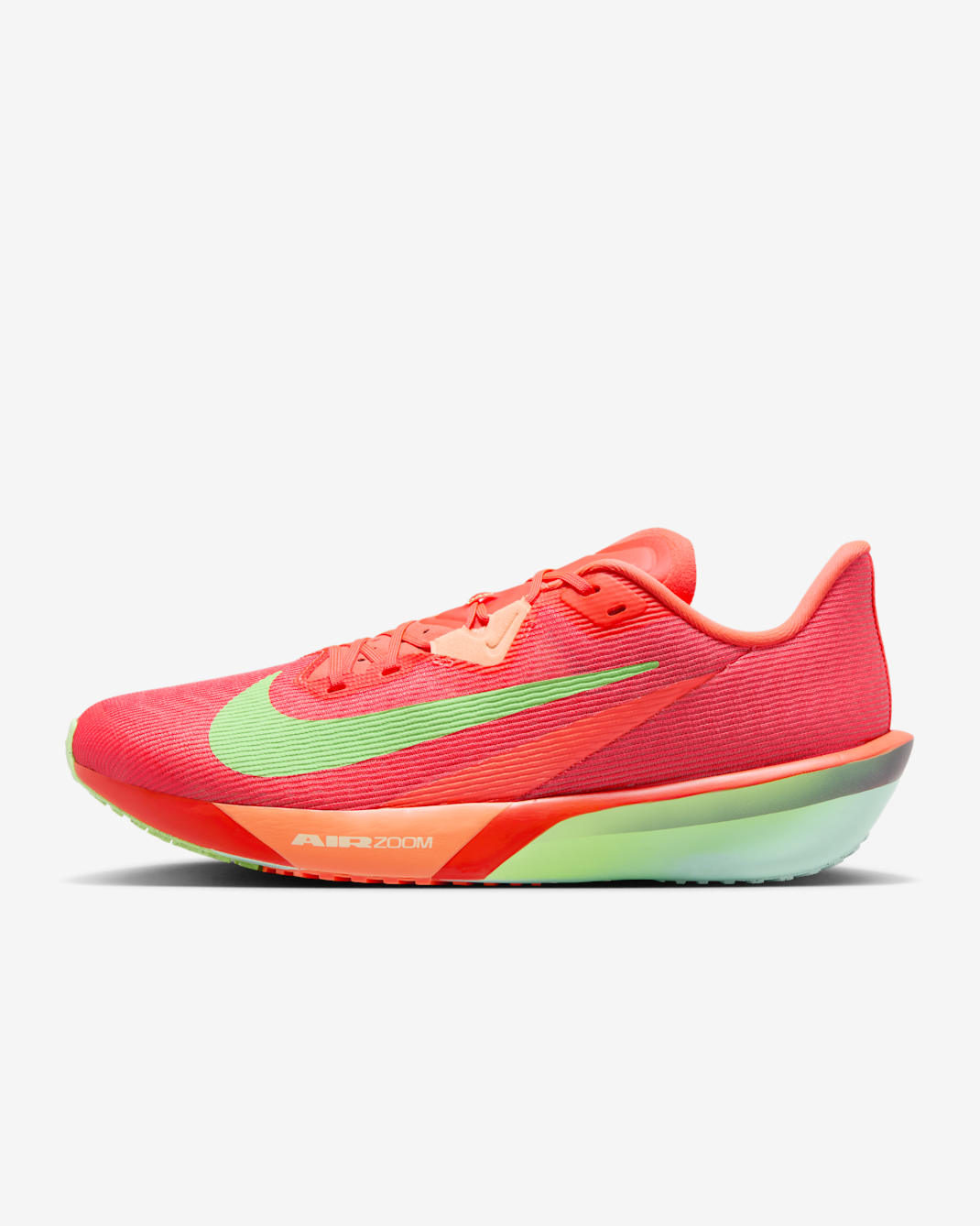 Tenis de carrera en pavimento para hombre Nike Zoom Rival Fly 4 - Carmesí brillante/Hipernaranja/Espuma menta/Morado cueva
