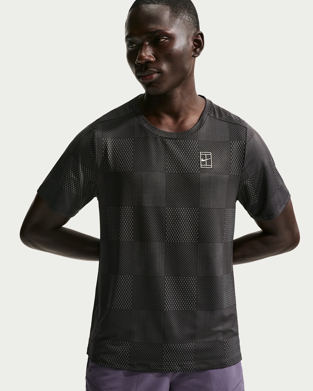 NikeCourt Advantage Dri-FIT Oberteil (Herren) - Schwarz/Weiß