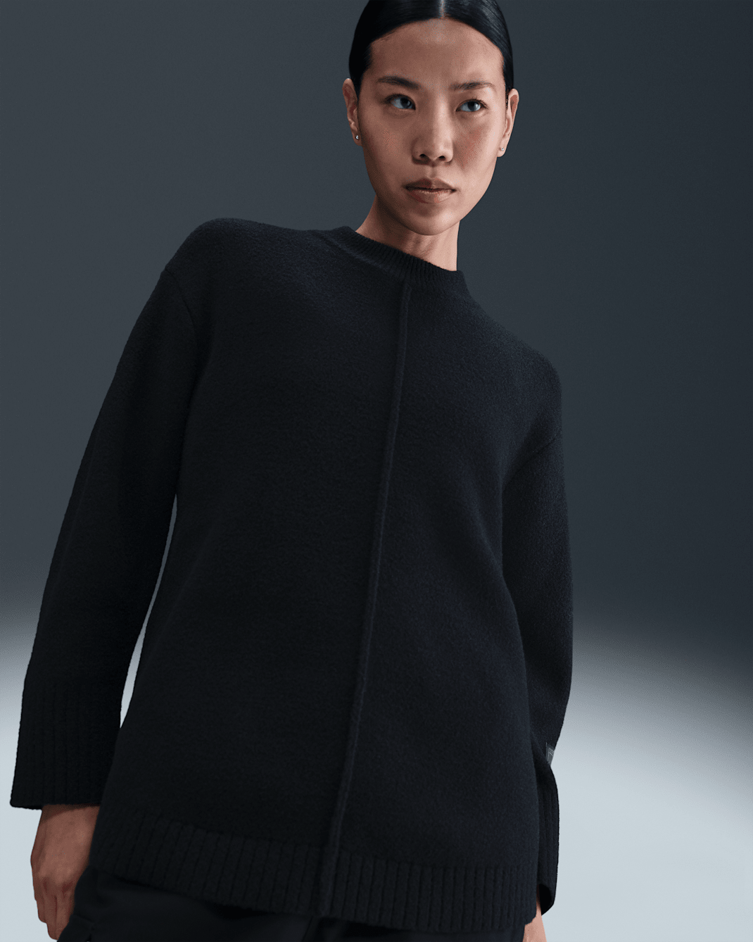 나이키 스포츠웨어 여성 크루넥 스웨터 - 블랙/앤트러사이트