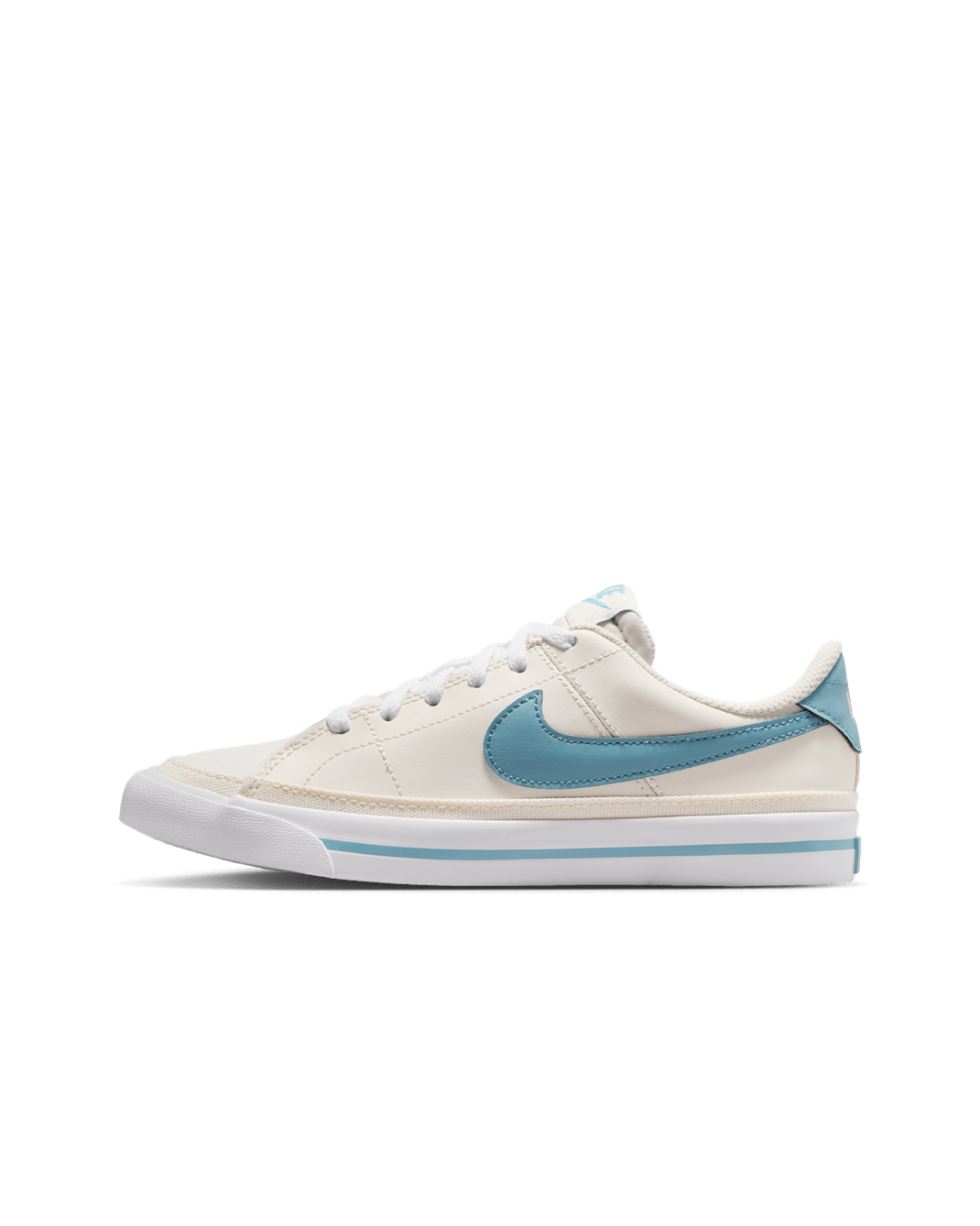 Tenis para niños grandes Nike Court Legacy - Vela/Blanco/Denim turquesa