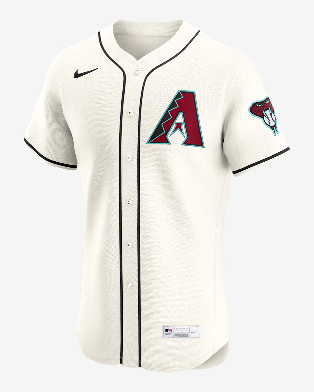Jersey Nike Dri-FIT de la MLB Elite para hombre Lourdes Gurriel Jr. Arizona Diamondbacks - Crema