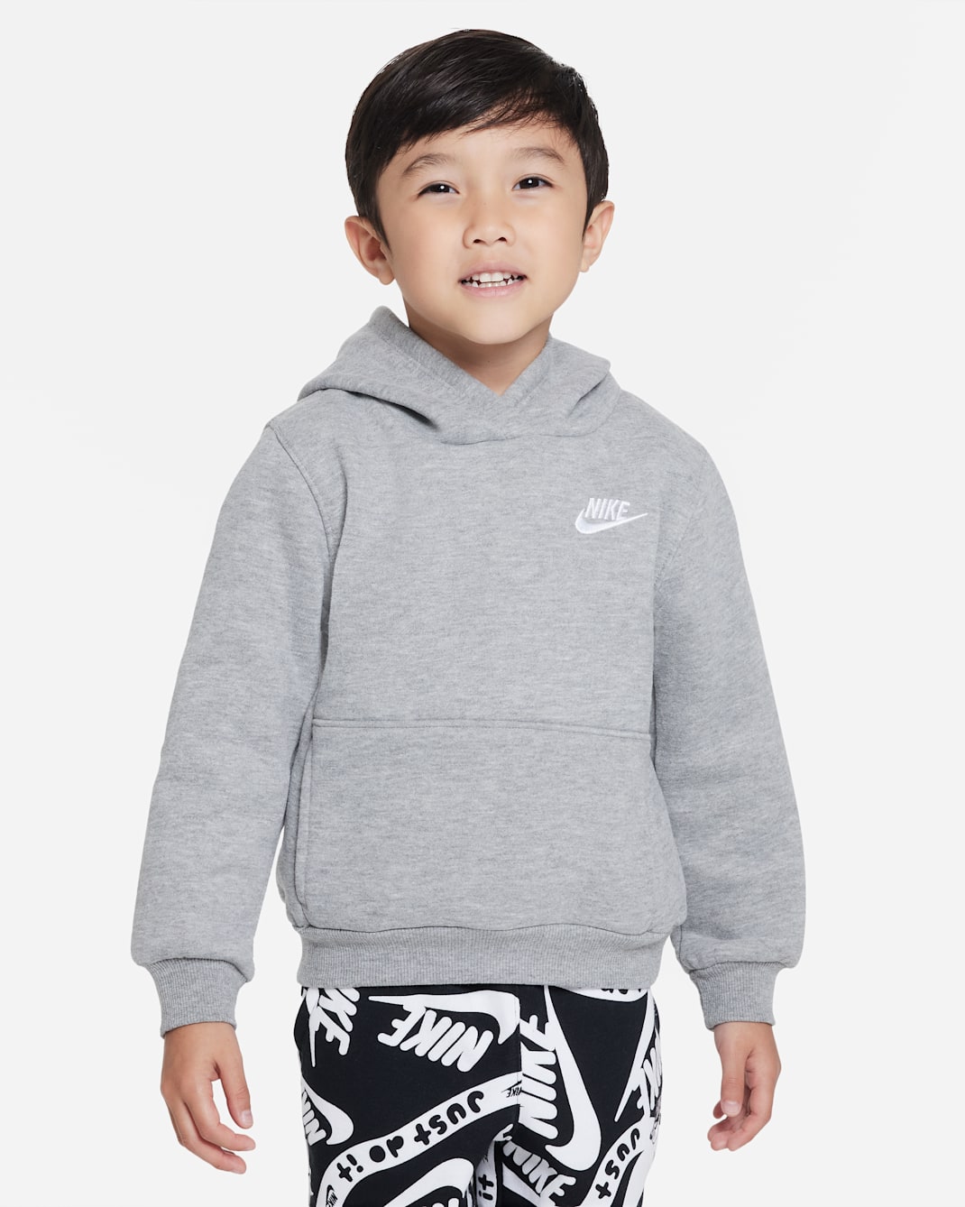 Nike Sportswear Club Toddler Fleece Pullover Hoodie - Dark Grey Heather