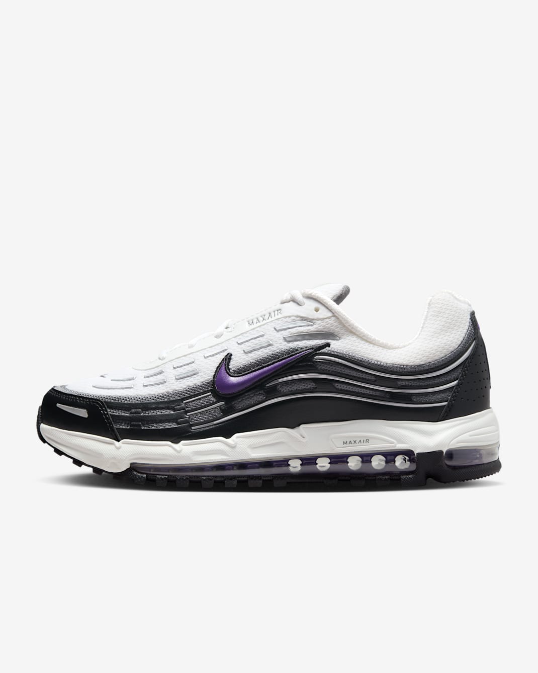 Nike Air Max TL 2.5 男鞋 - 白色/黑色/Smoke Grey/Wild Grape