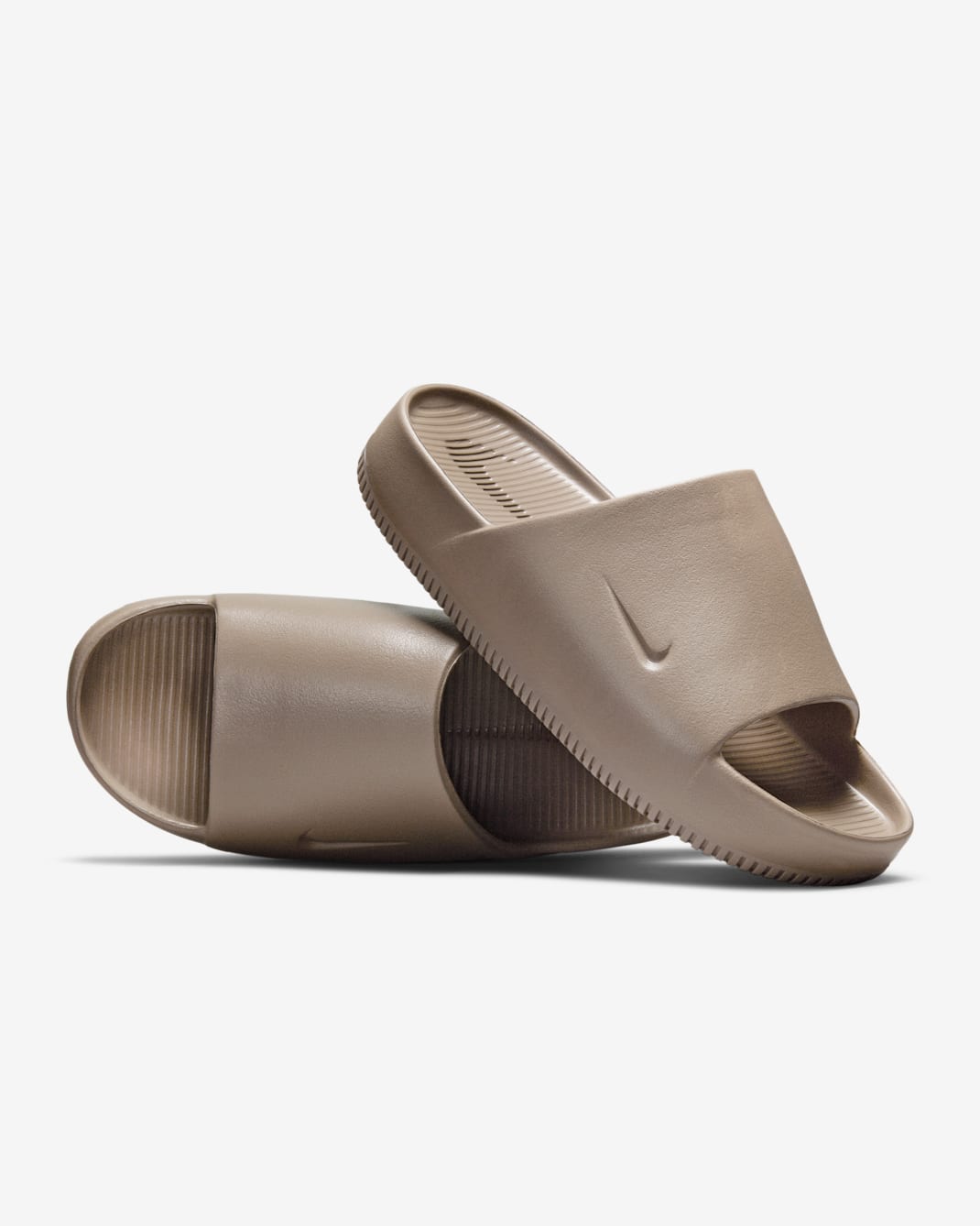 Nike Calm Women's Slides - Mink Brown/Mink Brown/Mink Brown