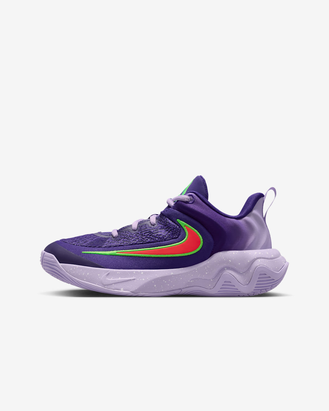 Tenis de básquetbol para niños grandes Giannis Immortality 4 - Morado cancha/Hortensias/Blanco/Carmesí brillante