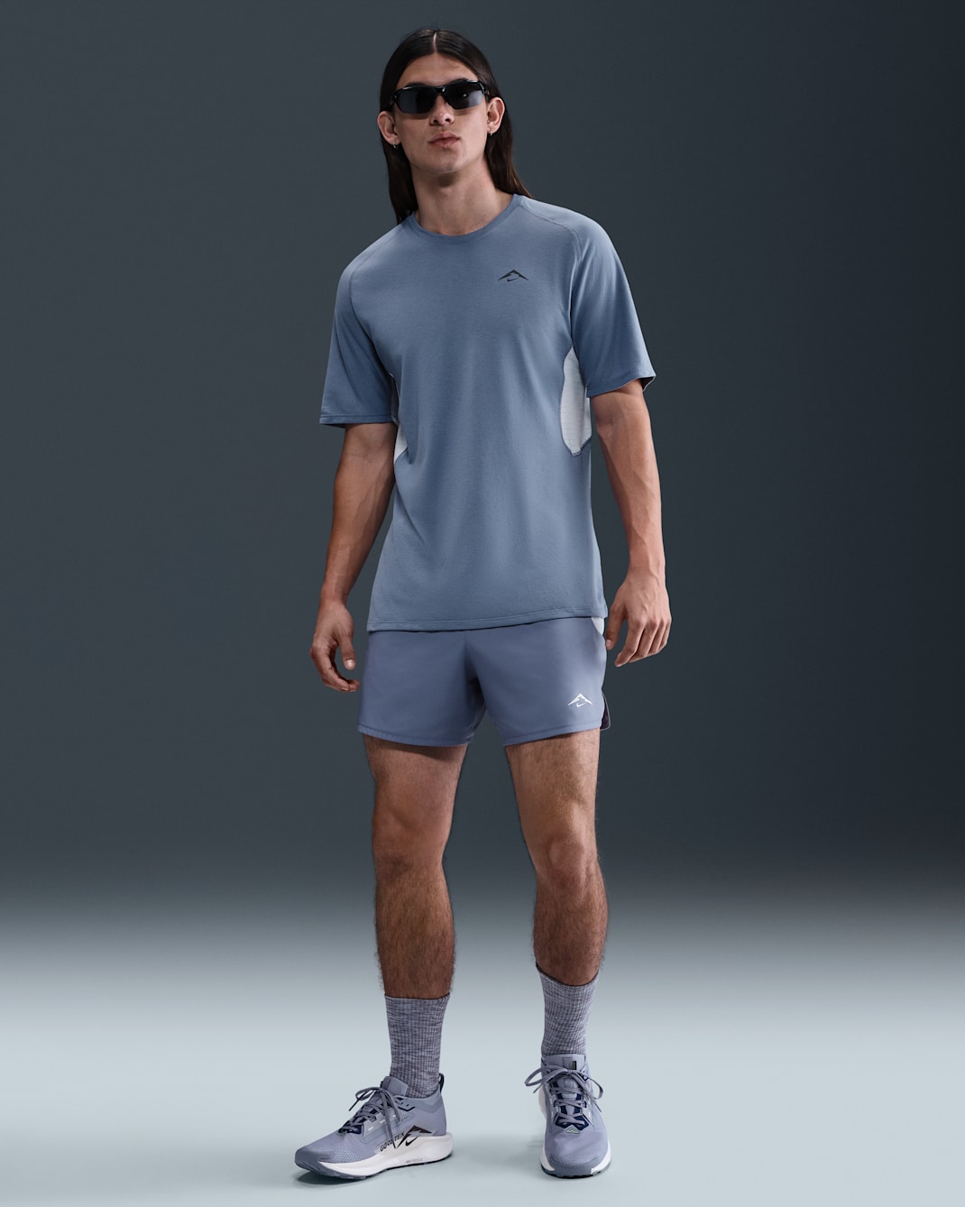 Ανδρικό σορτς Dri-FIT ADV για τρέξιμο με επένδυση εσωτερικού σλιπ Nike Trail Second Sunrise 13 cm - World Indigo/Ghost/Comet Blue/Summit White