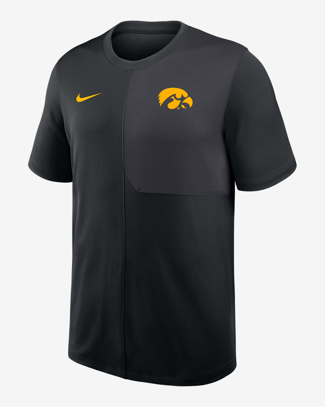 Iowa Sideline Coach Men's Nike Dri-FIT College Top - Black