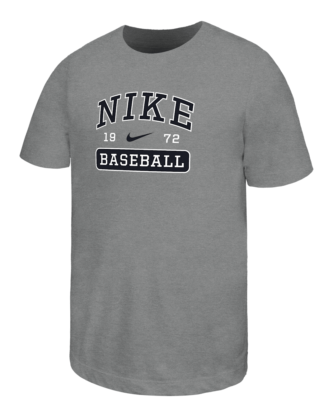 Nike Swoosh Big Kids' Baseball T-Shirt - Dark Grey Heather