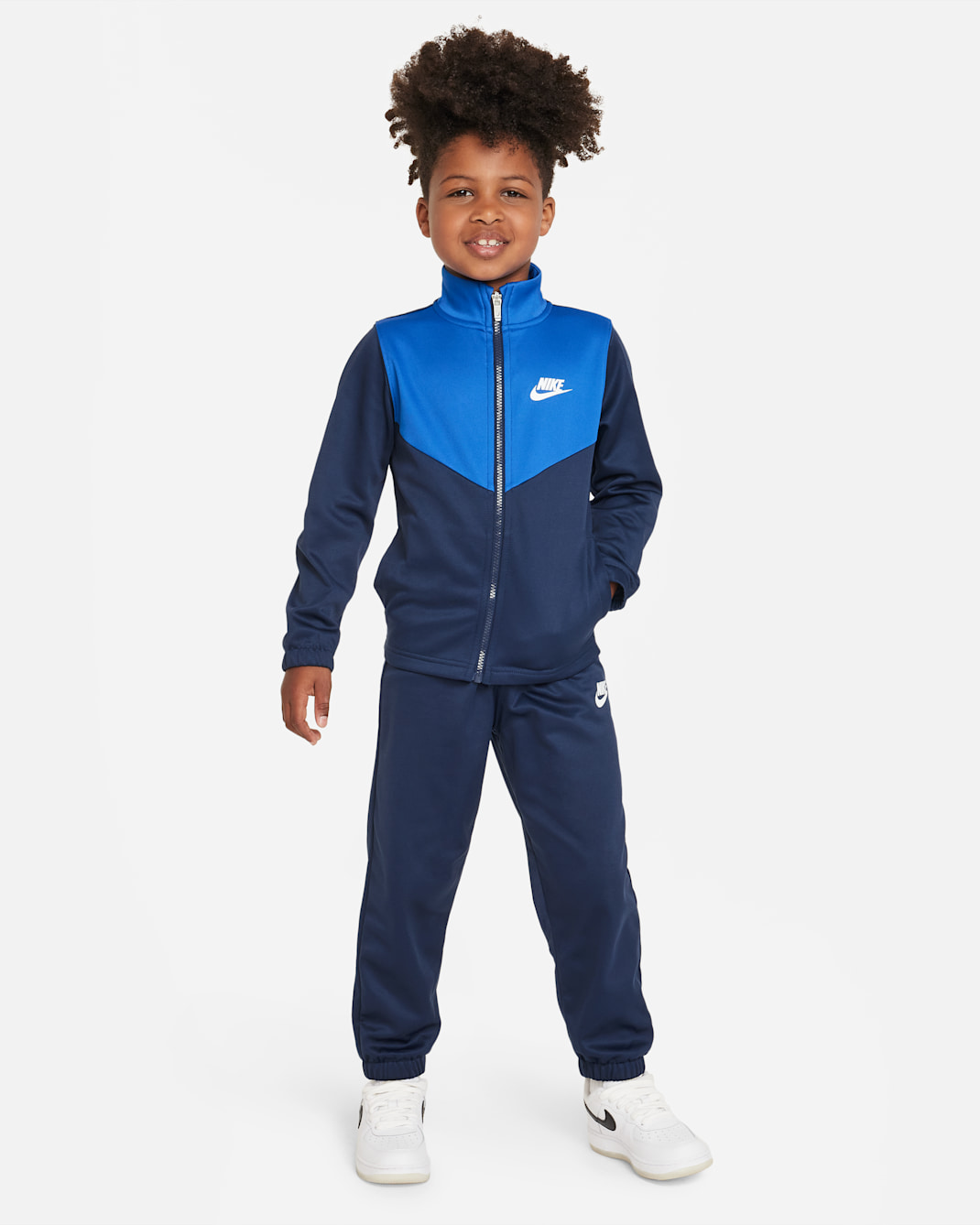 Tvådelad tracksuit Nike Sportswear Lifestyle Essentials Dri-FIT för barn - Midnight Navy