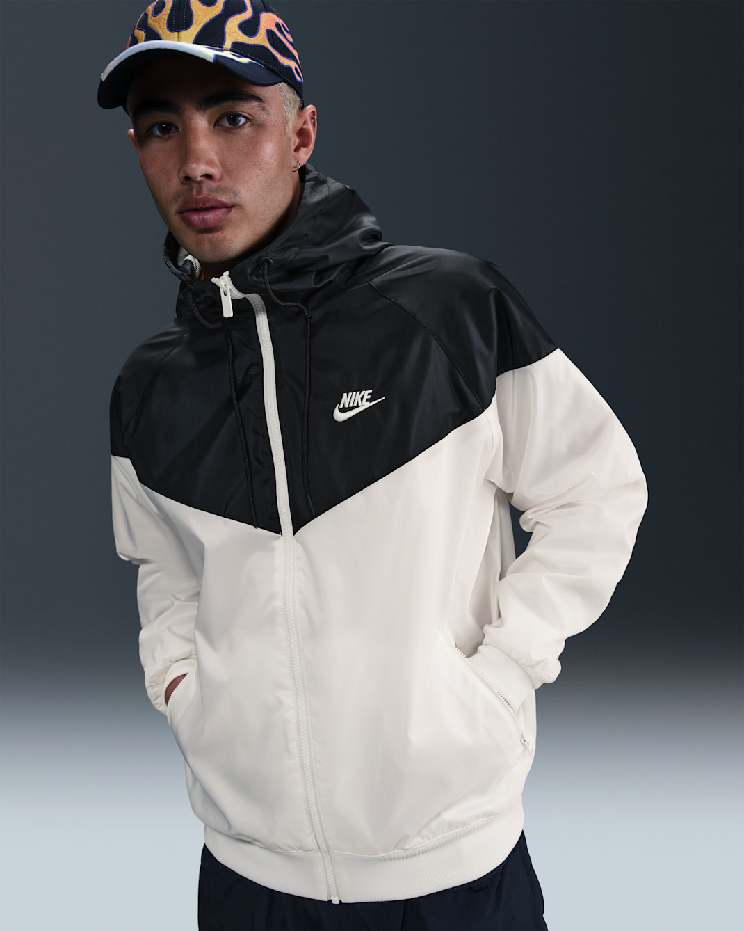 나이키 스포츠웨어 윈드러너 남성 후드 재킷 - 세일/블랙/세일/세일