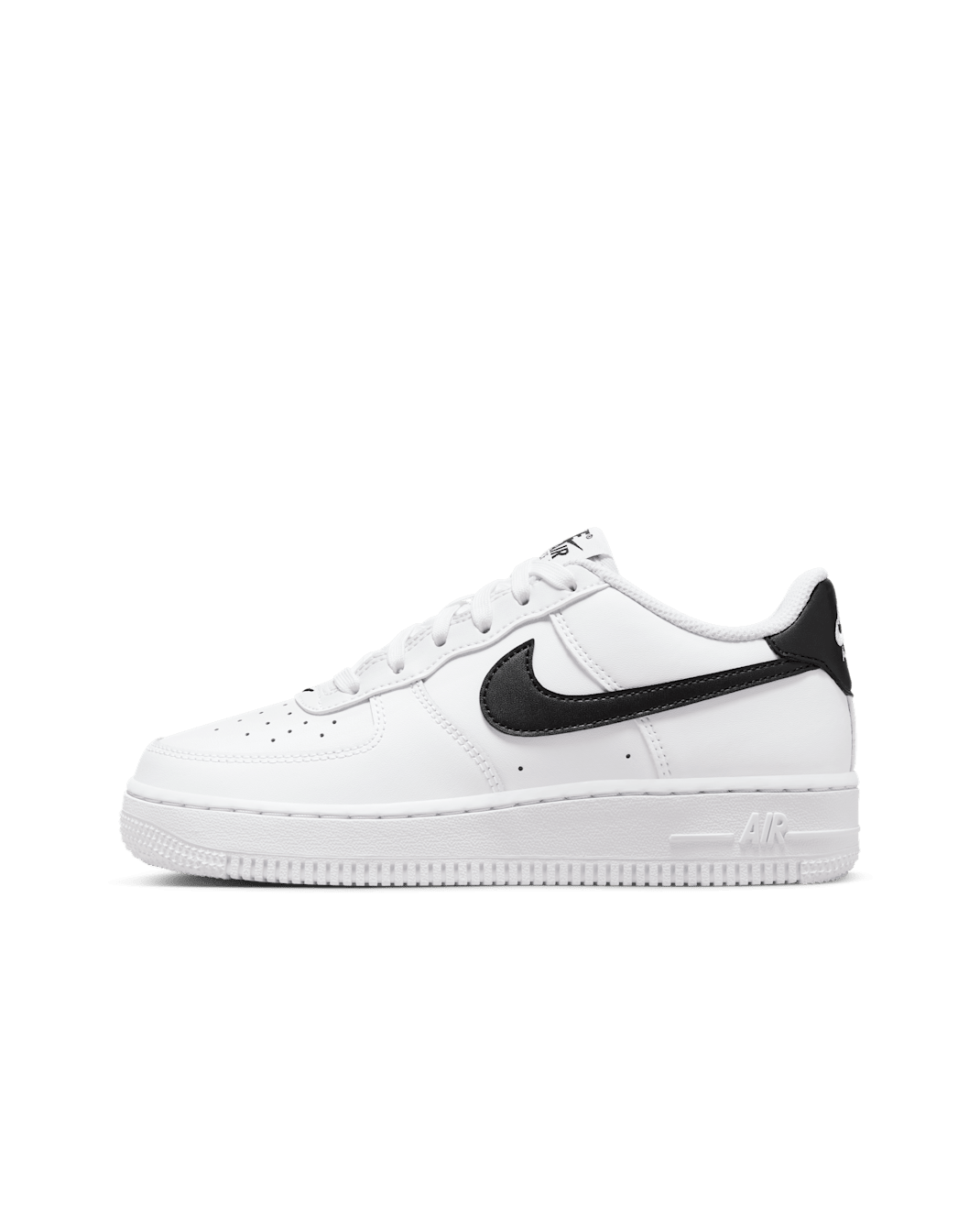Nike Air Force 1 sko til store barn - Hvit/Svart