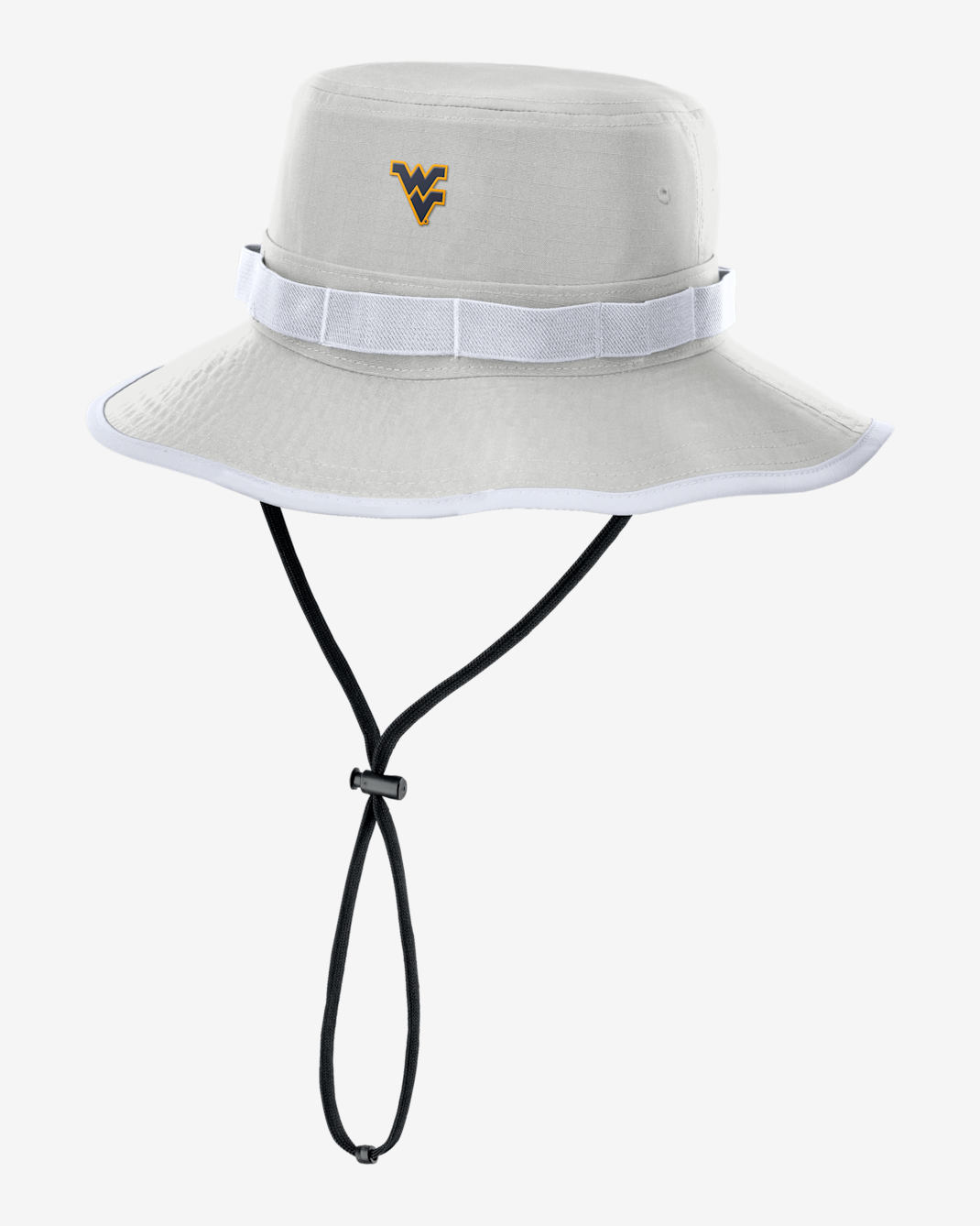 Gorro tipo pescador universitario Nike Dri-FIT para hombre West Virginia Sideline Apex Gameday Boonie - Gris