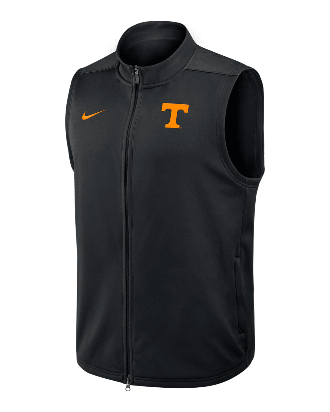 Chaleco universitario Nike Therma-FIT de cierre completo para hombre Tennessee Victory - Negro