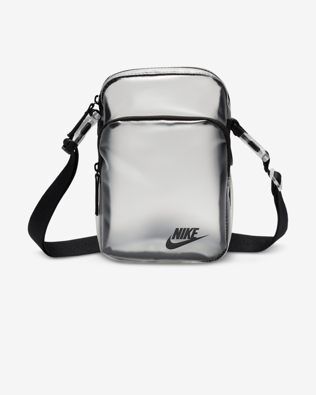 กระเป๋าพาดลําตัว Nike Heritage Crystal (4 ล.) - Clear/ดำ/ดำ
