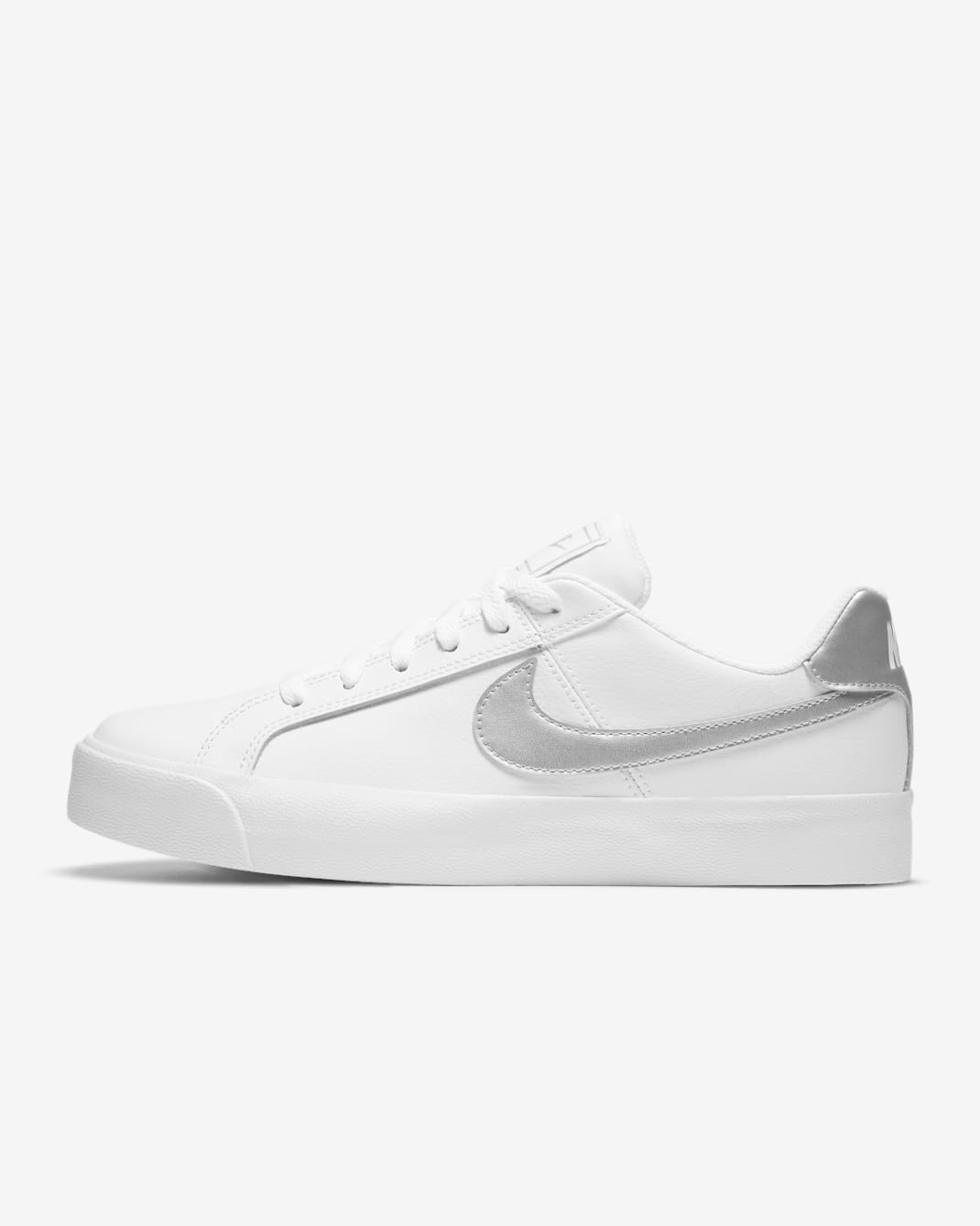 Nike Court Royale AC Women's Shoes - White/Metallic Silver
