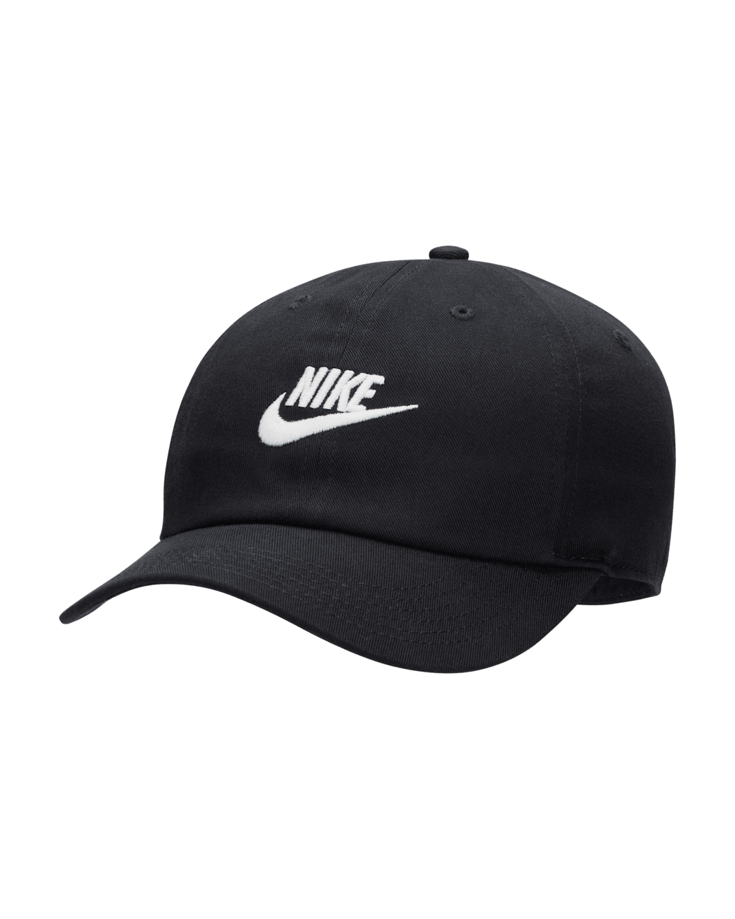 Nike Club Kids' Unstructured Futura Wash Cap - Black/White