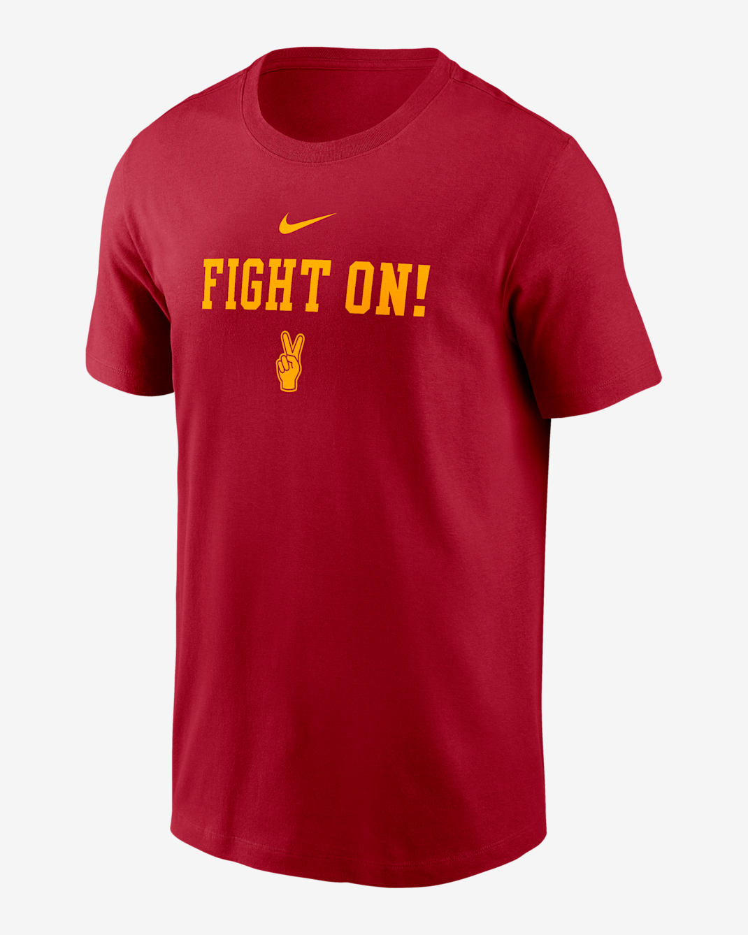 USC 2-Hit Stacked Men's Nike College T-Shirt - Crimson