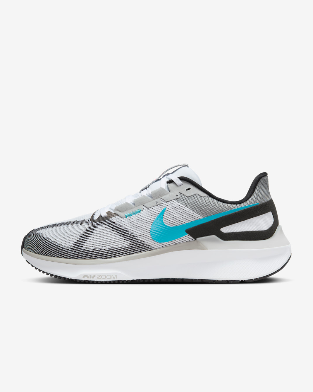 Nike Structure 25 男款路跑鞋 - 白色/黑色/Hot Lava/Gamma Blue