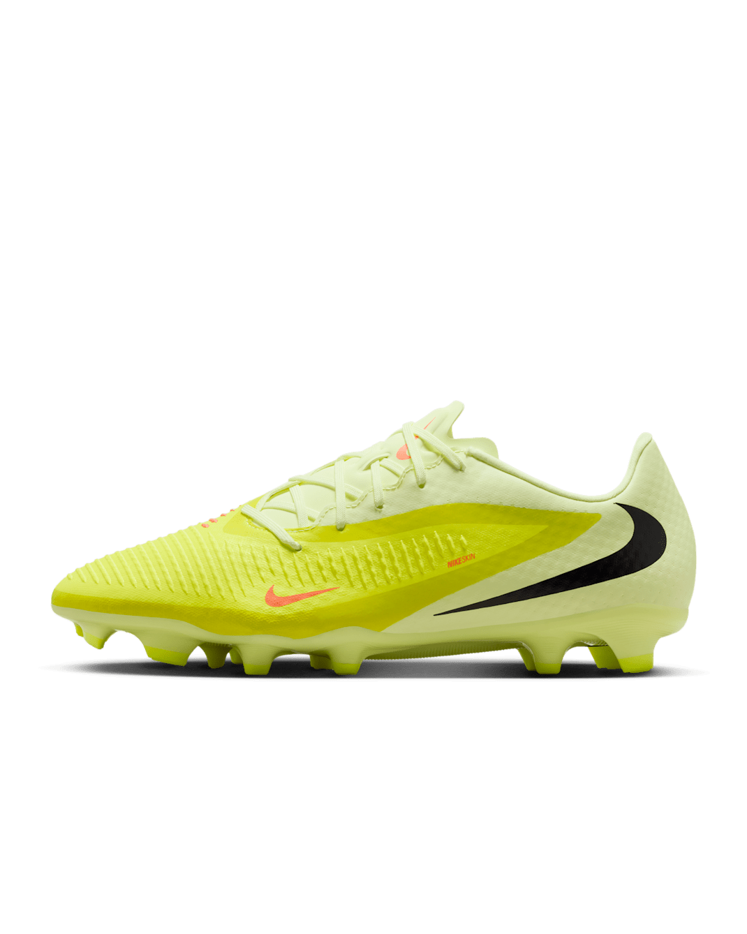 Tacos de fútbol para terrenos múltiples Nike Phantom 6 Low Academy - Hipercarmesí/Luz de calcio/Negro