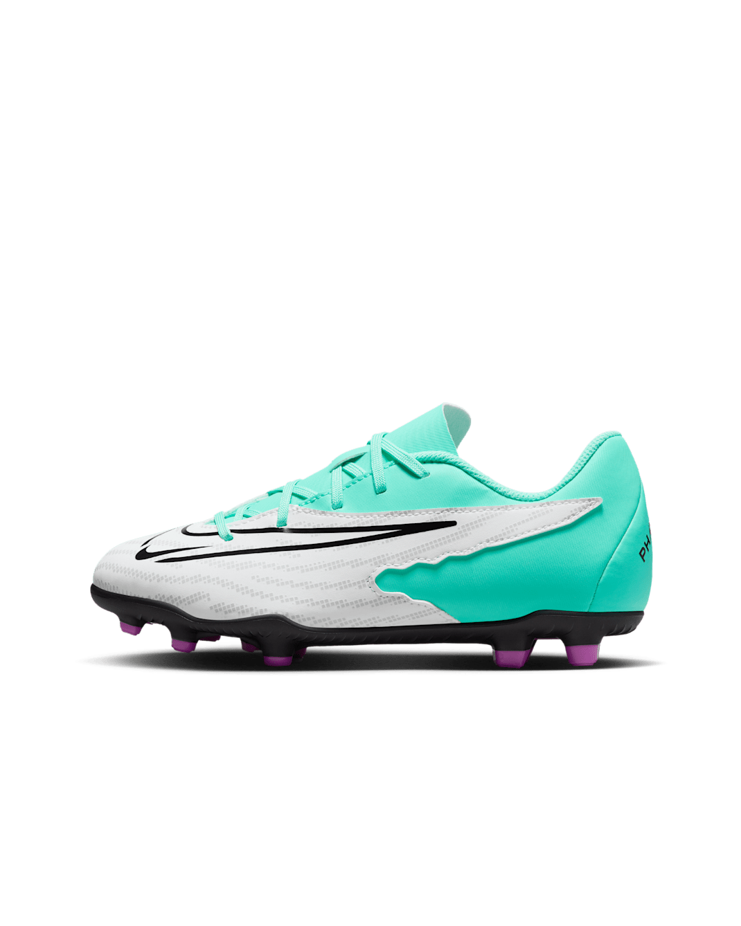 Nike Jr. Phantom GX Club Older Kids' Multi-Ground Low-Top Football Boot - Hyper Turquoise/Fuchsia Dream/White/Black