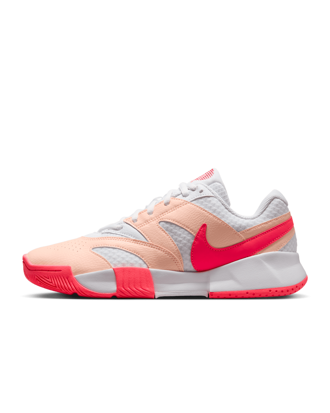 NikeCourt Lite 4 Women's Tennis Shoes - White/Crimson Tint/Aster Pink/Hot Punch
