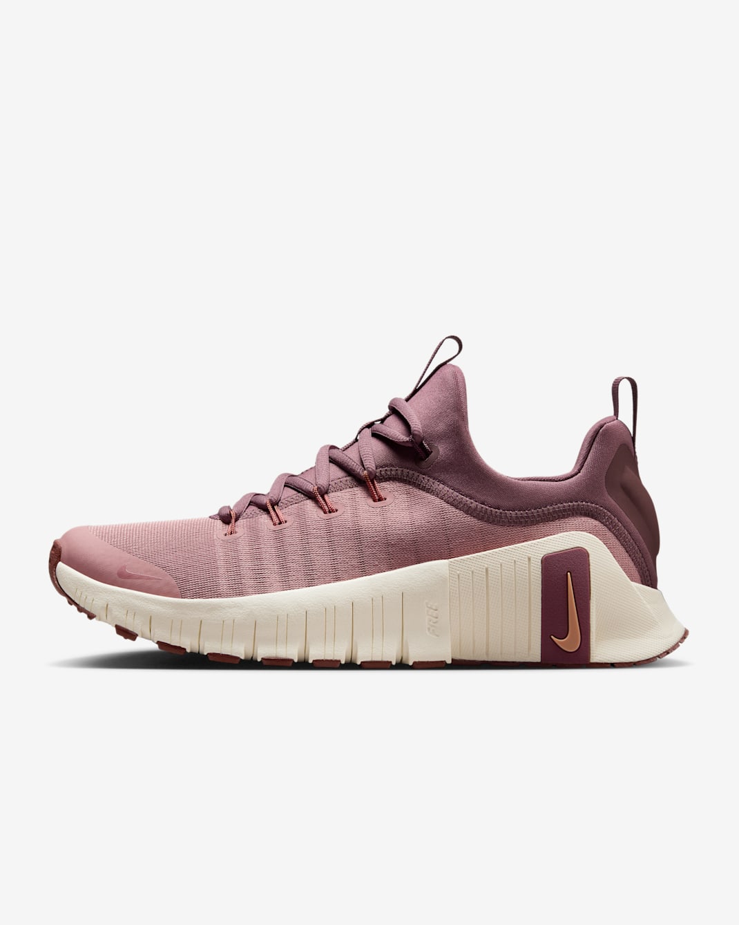 Nike Free Metcon 6 Women's Workout Shoes - Particle Pink/Pale Ivory/Red Sepia/Metallic Rose Gold