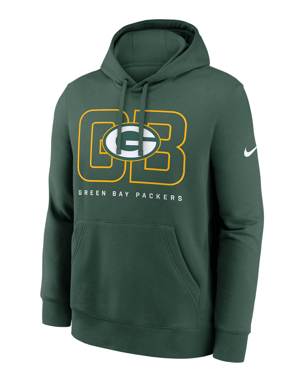 Sudadera con gorro sin cierre Nike de la NFL para hombre Green Bay Packers Busted Play Club - Verde