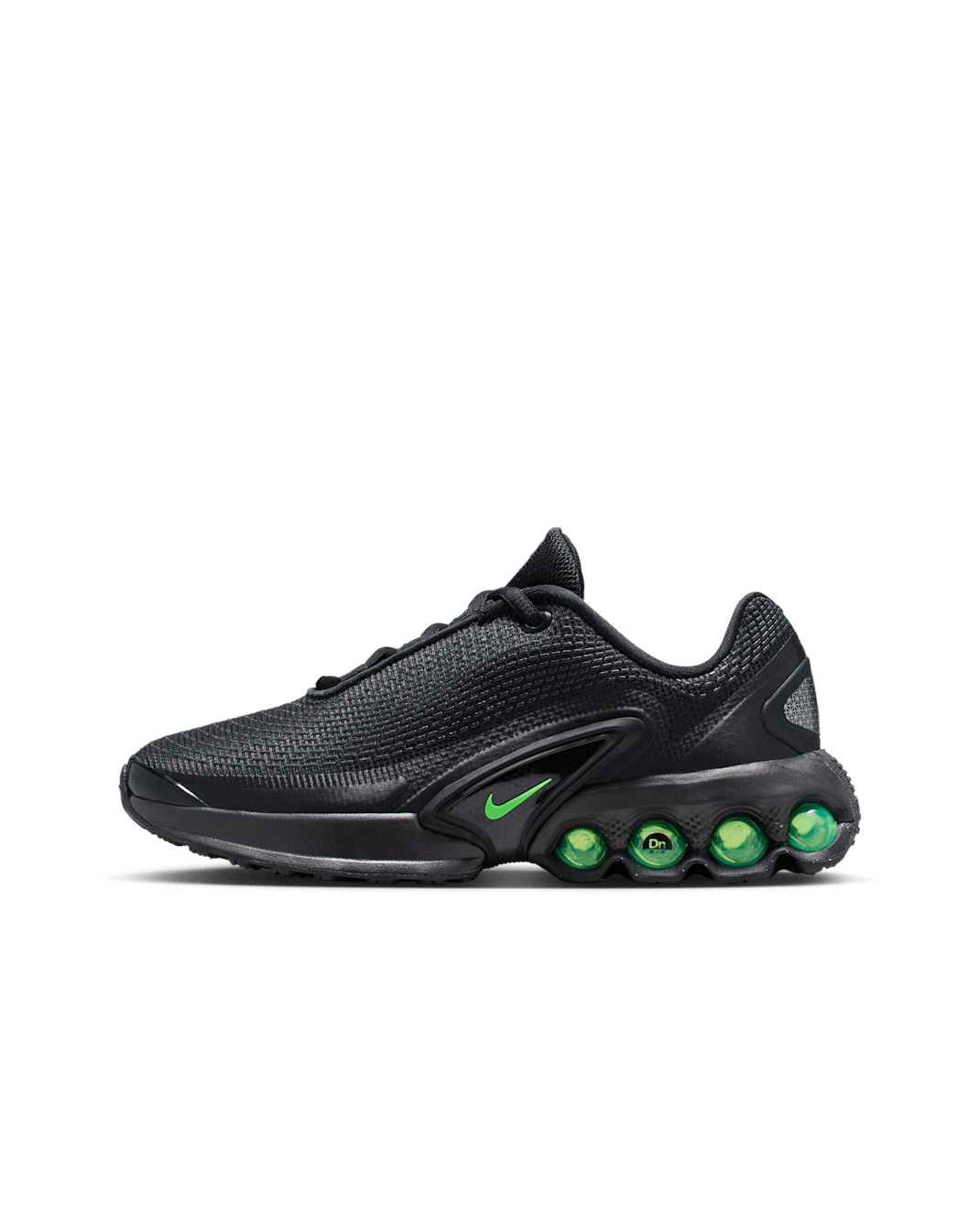 Nike Air Max Dn Schuh (ältere Kinder) - Schwarz/Schwarz/Anthracite/Green Strike