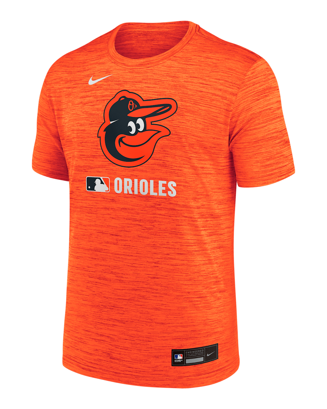 Playera Nike Dri-FIT de la MLB para hombre Baltimore Orioles Authentic Collection Velocity - Naranja