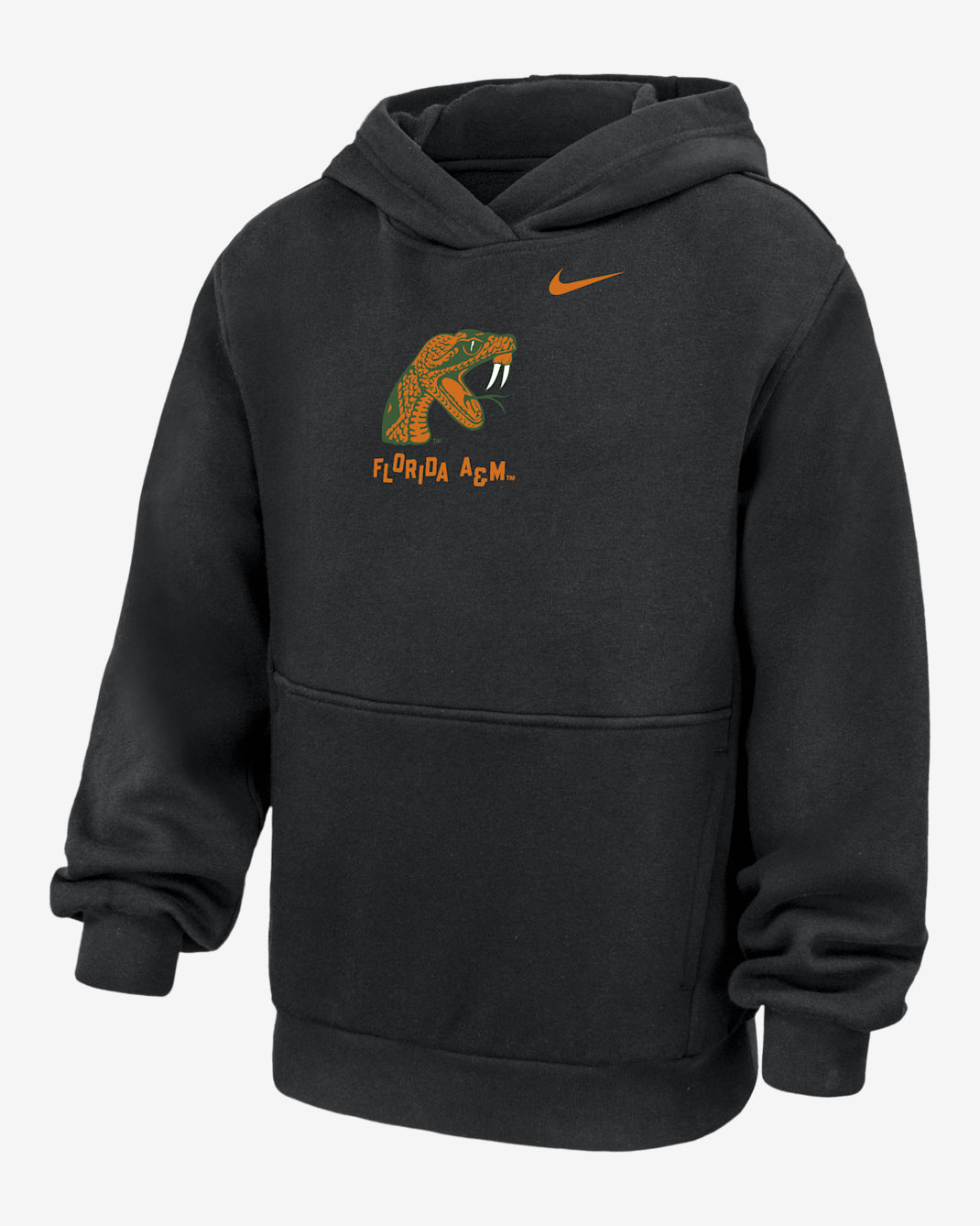 Florida A&M University Club Fleece Big Kids' Nike College Hoodie - Black
