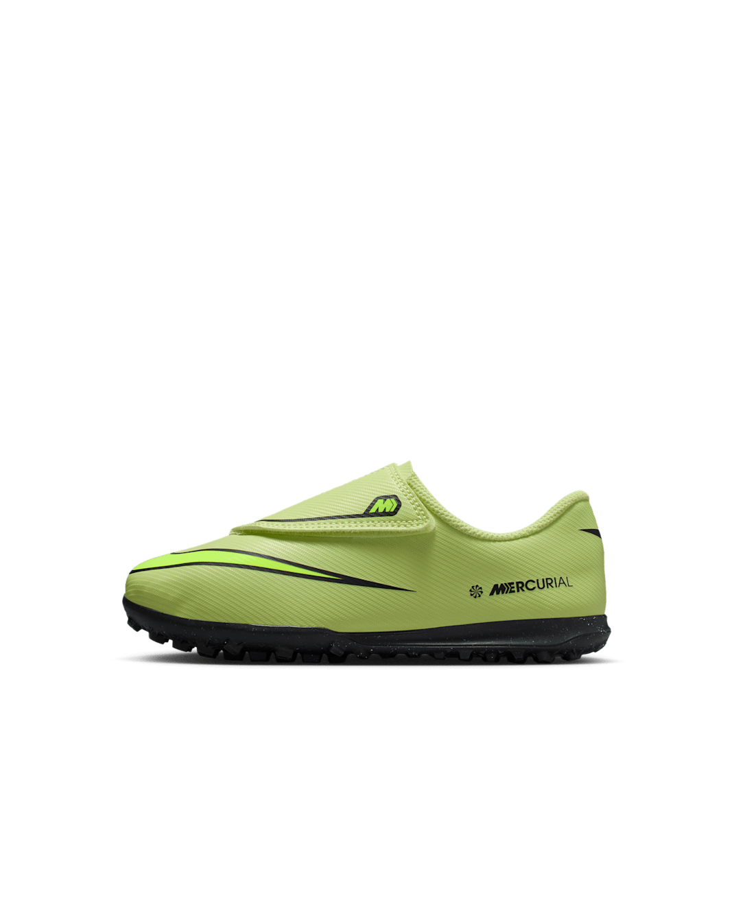 Nike Jr. Mercurial Vapor 16 Club Younger Kids' Turf Low-Top Football Shoes - Limelight/Hyper Crimson/Volt