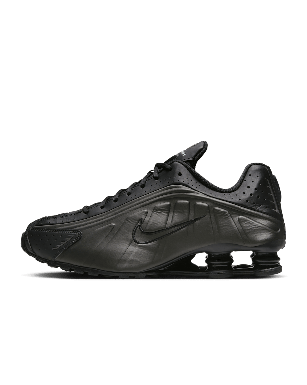 Nike Shox R4 Men's Shoes - Black/Black/Bright Crimson/Black