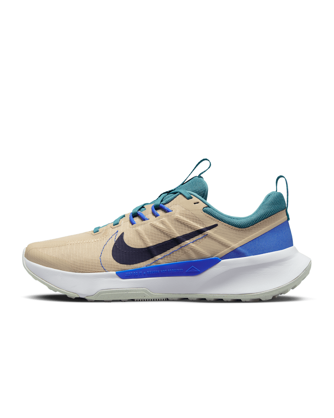 Nike Juniper Trail 2 Men's Trail-Running Shoes - Sand Drift/Mineral Teal/Football Grey/Obsidian