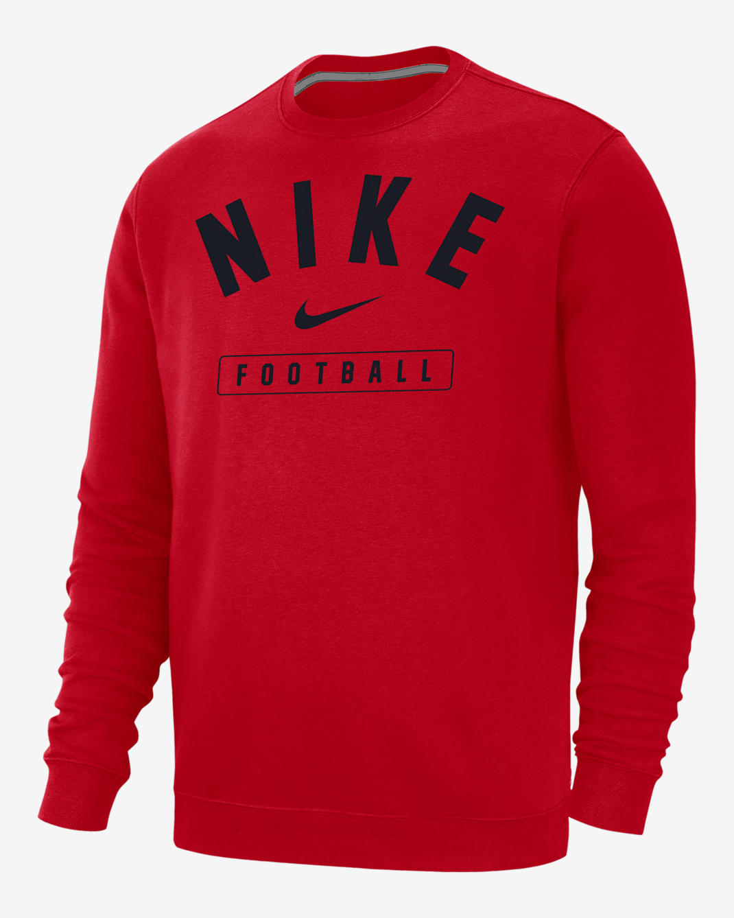 Sudadera de cuello redondo para hombre Nike Football - Rojo universitario